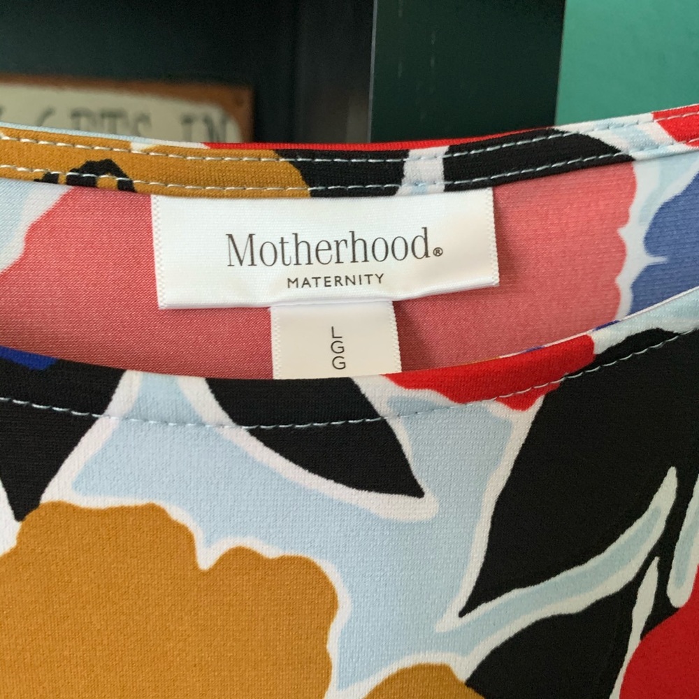 Motherhood maternity sleeveless summer dress - Picture 2 of 2